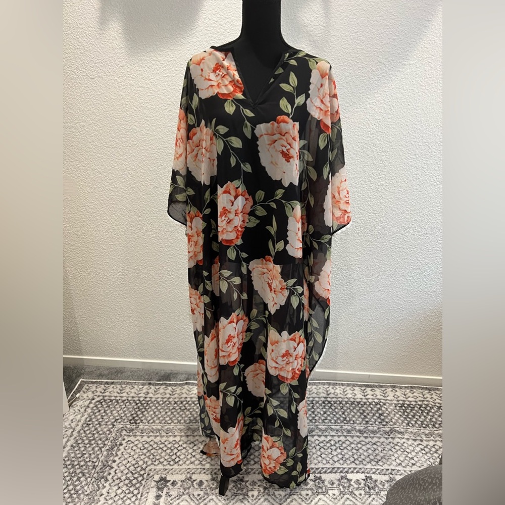 NWOT Swim suit cover up kaftan